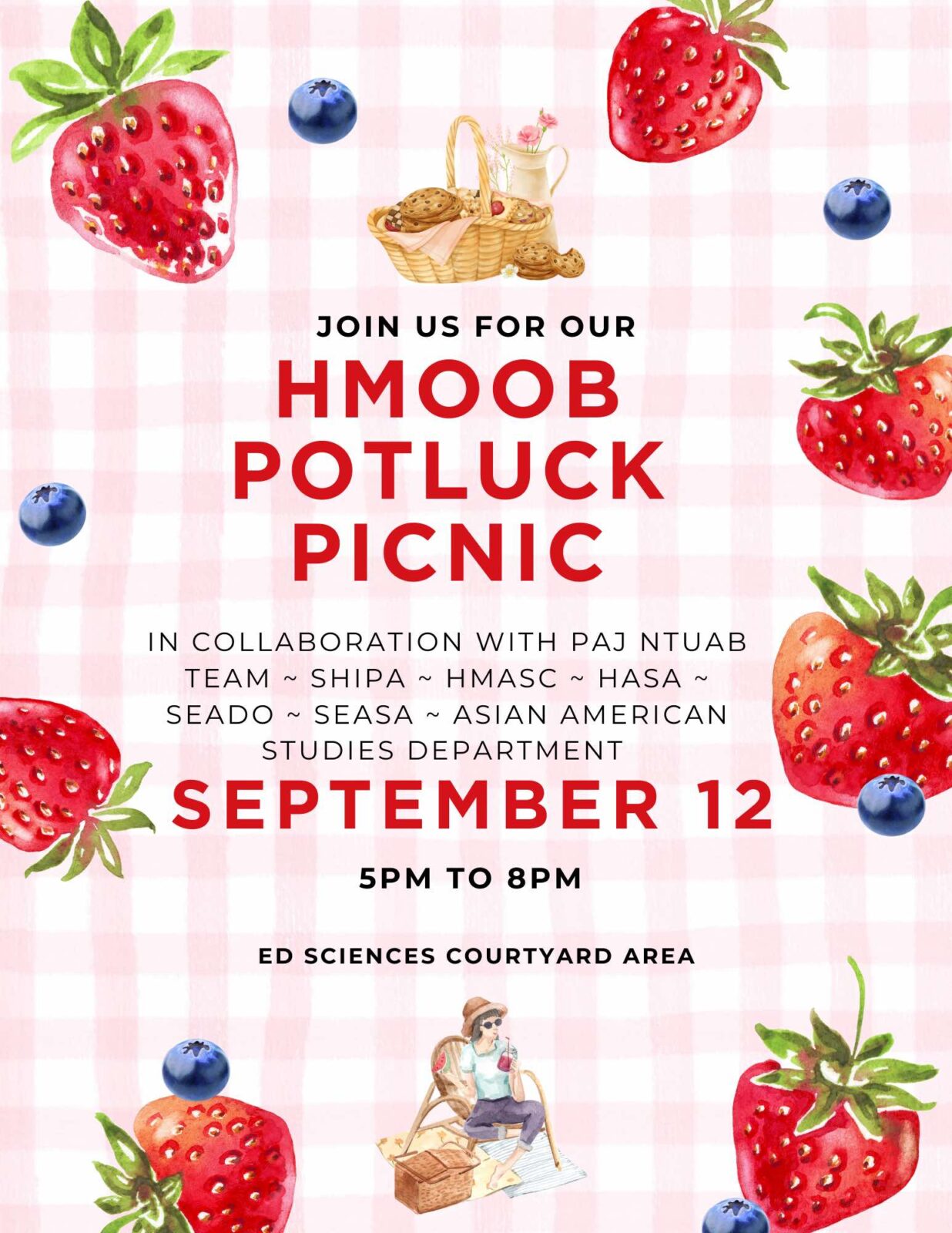 HMoob Potluck Picnic flyer.