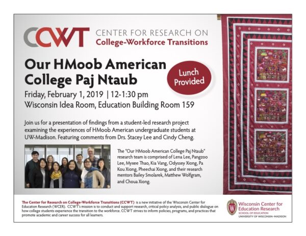College Paj Ntaub presentation flyer.