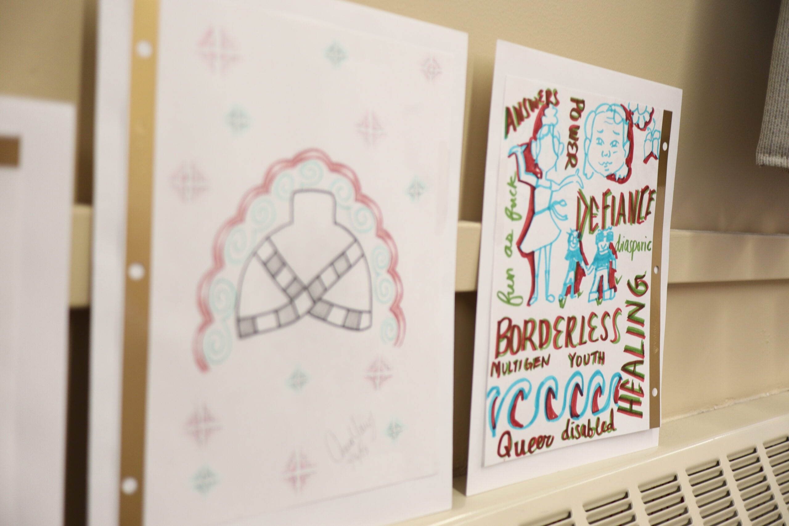 Two drawings.