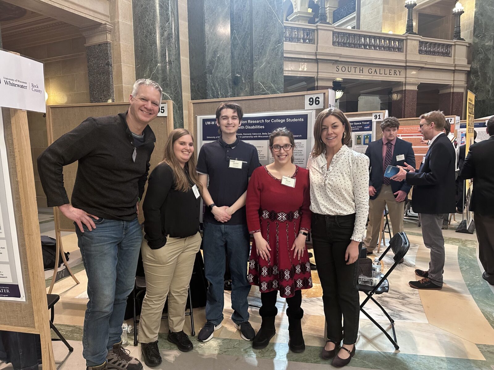 Group photo in the Wisconsin capitol building.