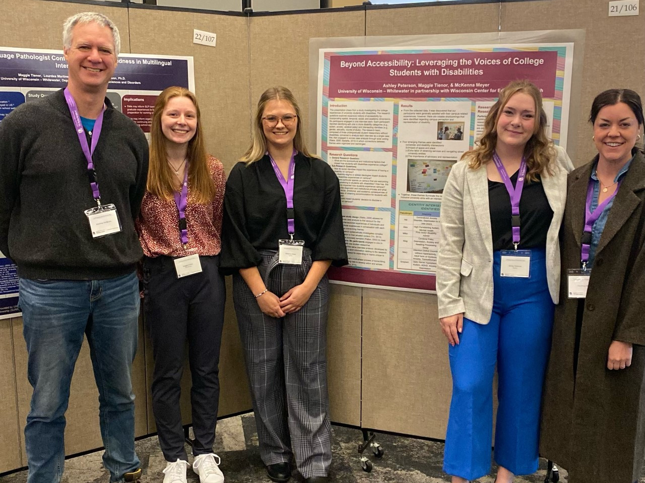IARJD team at the UW-Whitewater Undergraduate Research Day & the Research Resources Fair.